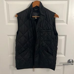 J. Crew Men’s Quilted Black Puffer Vest